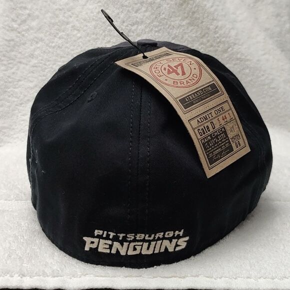 47 Brand Pittsburgh Penguins XL Stretchfit Hat - New - Picture 4 of 9